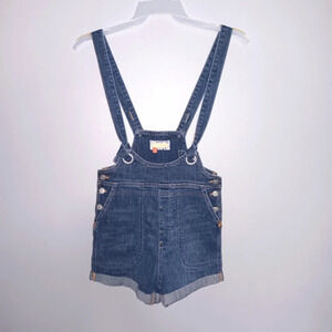 Pilcro by anthropologie women's Jean romper overalls size 25 blue